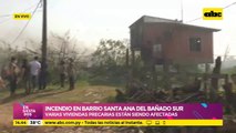 Incendio en barrio Santa Ana del bañado sur