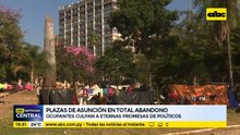 Plazas de Asunción en total abandono