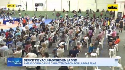 Déficit de vacunadores en la SND