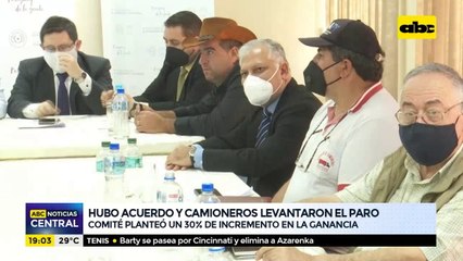 Hubo acuerdo y camioneros levantaron paro