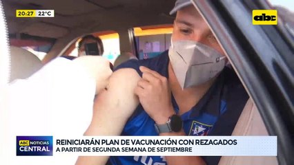 Reiniciarán plan de vacunación con rezagados