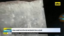 Incendio de una habitación en una casa de Luque