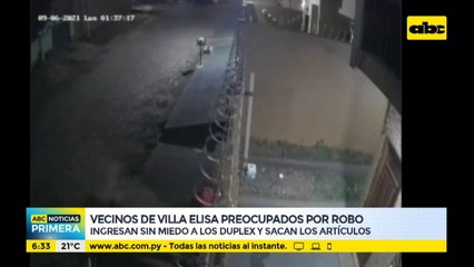Vecinos de Villa Elisa, preocupados por constantes robos