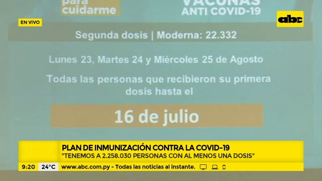 Así seguirá el plan de vacunación de segundas dosis