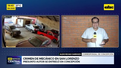 Crimen de mecánico en San Lorenzo: Uno de los presuntos autores se entregó