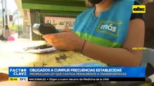 Obligados a cumplir frecuencias establecidas