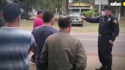 Policía libera a camioneros retenidos contra su voluntad en Salto