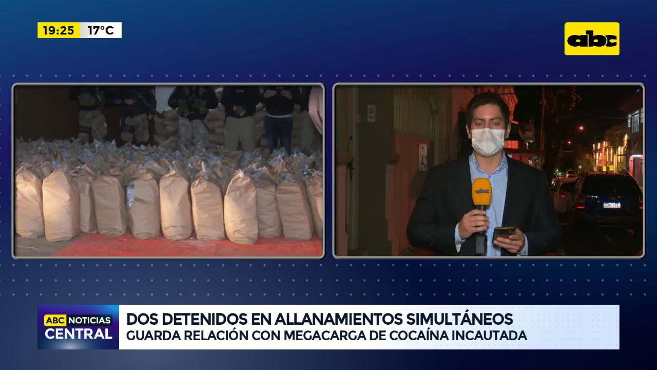 Dos detenidos en allanamientos simultáneos