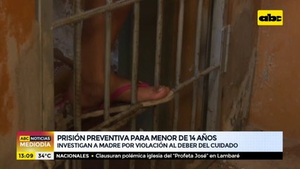 Prisión preventiva para menor de 14 años involucrada en homicidio de chipero