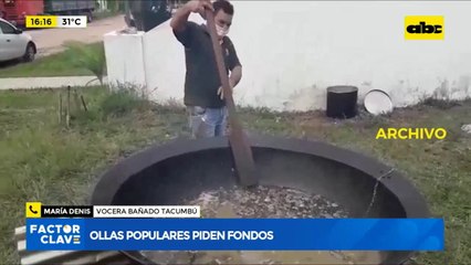 Ollas populares piden fondos
