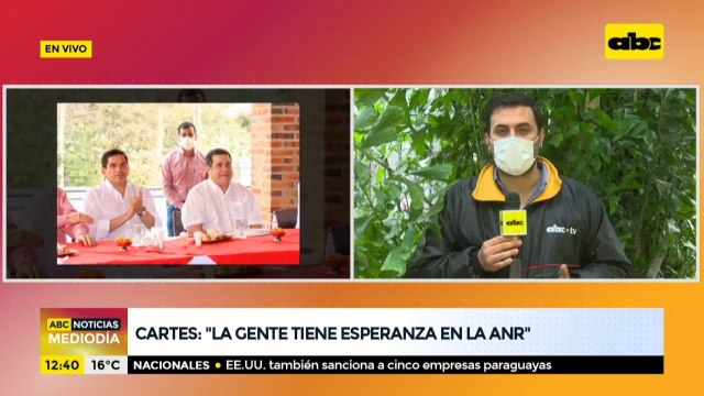 Cartes: la gente tiene esperanza en la ANR