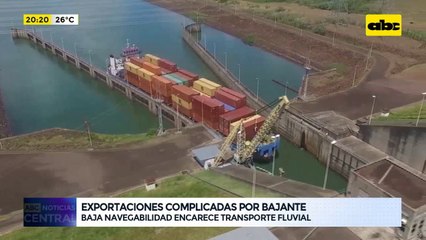 Exportaciones complicadas por bajante