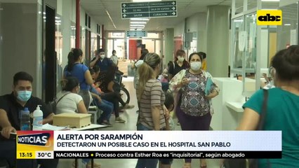 Detectaron un posible caso de sarampión en el Hospital San Pablo