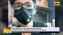 Denuncian que choferes incumplen Ley de Boleto Estudiantil