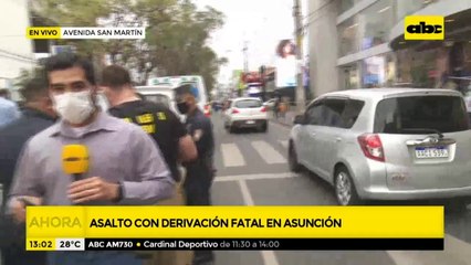 Matan a policía durante un asalto sobre la avenida San Martín