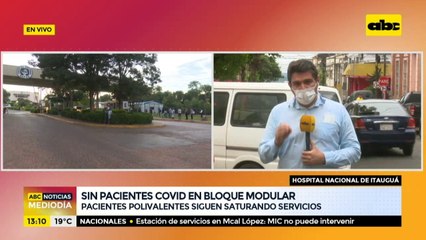 Sin pacientes covid en el bloque modular del Hospital de Itauguá