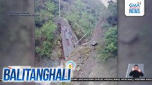 Makilo Bridge sa Brgy. Bugnay, bumigay dahil sa mga nagdaang masamang panahon; temporary bridge, itinayo para tawiran ng mga tao | Balitanghali