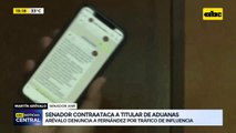 Senador contraataca a titular de Aduanas