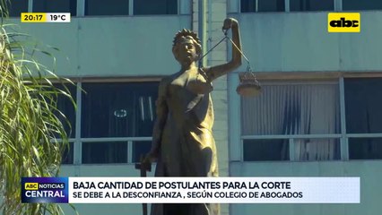 Baja cantidad de postulantes para la corte