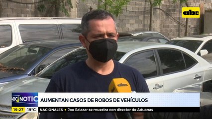 Aumentan casos de robos de vehículos