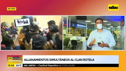 Seis detenidos y varios elementos incautados tras allanamientos al Clan Rotela