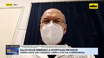 Salud sigue debiendo a hospitales privados