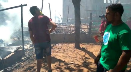 Bomberos tuvieron un arduo trabajo para extinguir las llamas