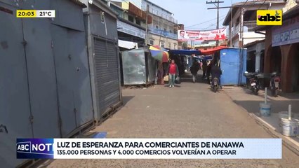 Luz de esperanza para comerciantes de Nanawa