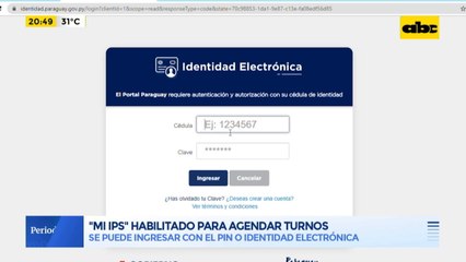 Portal "Mi IPS", habilitado para agendar turnos