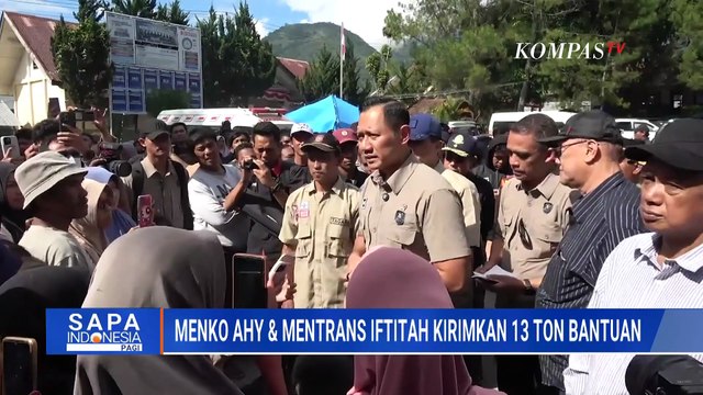 Menko AHY dan Mentrans Salurkan 13 Ton Bantuan Pangan Hingga Medis untuk Korban Bencana Sumatera