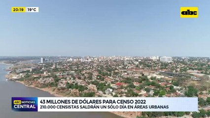 43 millones de dólares para censo 2022