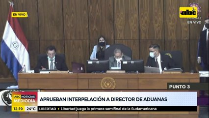 Aprueban interpelación al director de Aduanas