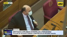 Diputados aprueban interpelar a Fernández