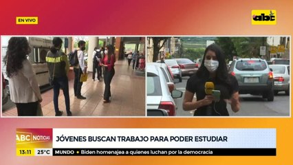 Los jóvenes y la difícil misión de buscar trabajo para poder estudiar