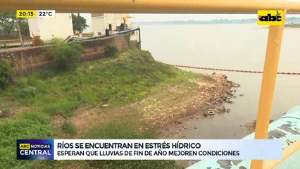 Ríos se encuentran con estrés hídrico