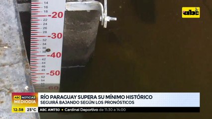 Río Paraguay seguirá bajando, según los pronósticos