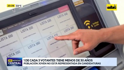 1 de cada 3 votantes tiene menos de 30 años