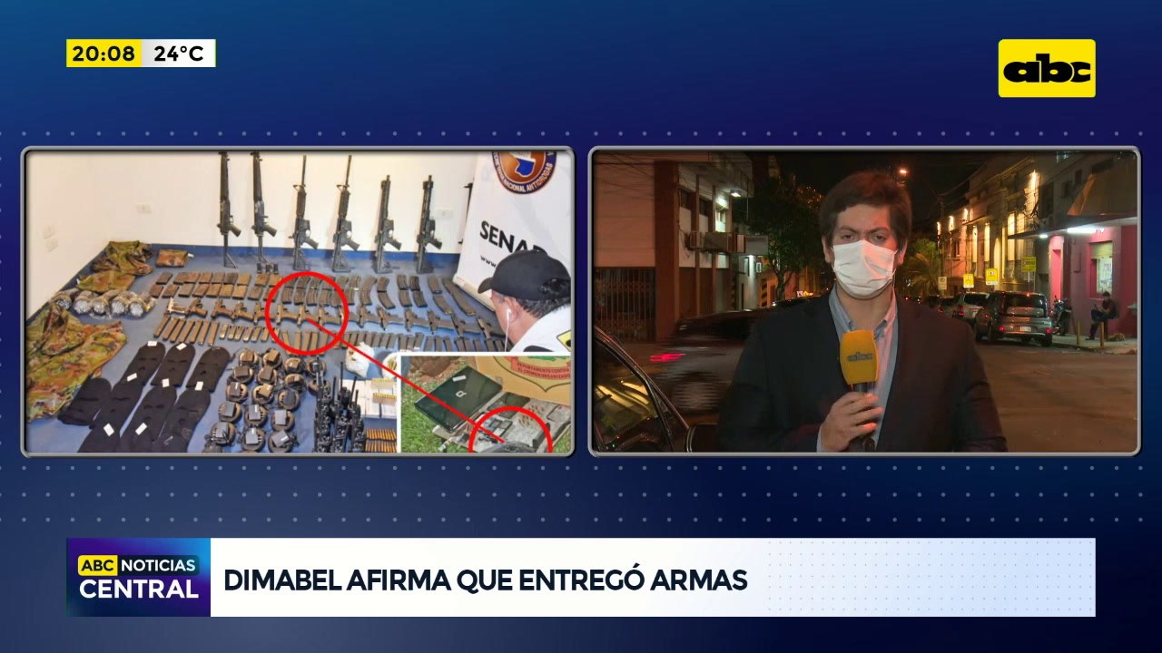 Dimabel afirma que entregó armas