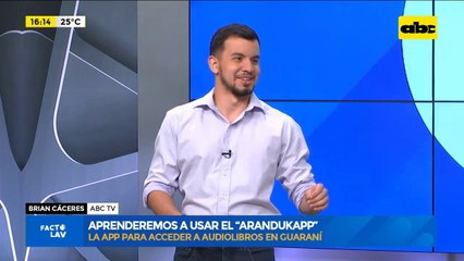 Aplicación para teléfonos inteligentes que permite acceder a audiolibros en guaraní