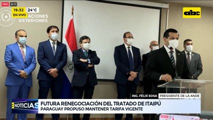 Autoridades de Paraguay y el Canciller de Brasil hablan sobre el Tratado de Itaipú