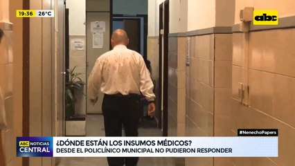 ¿Dónde están los insumos médicos?