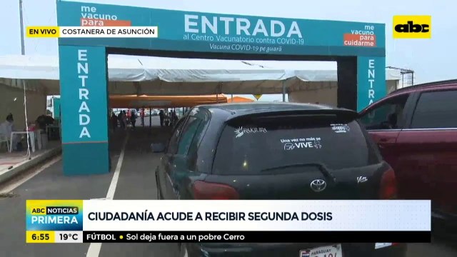 Ciudadanía acude a recibir la segunda dosis anticovid