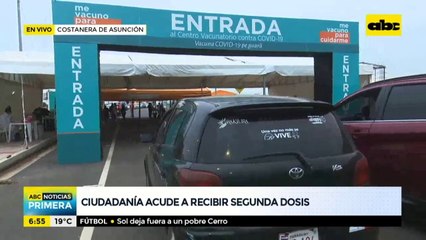 Ciudadanía acude a recibir la segunda dosis anticovid