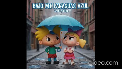 Arnold le canta a Helga Bajo Mi Paraguas Azul