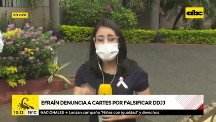 Efraín Alegre denuncia a Horacio Cartes por presunta falsificación de Declaraciones Juradas