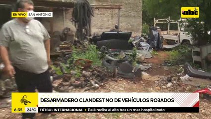 Allanan desarmadero de vehículos robados en San Antonio