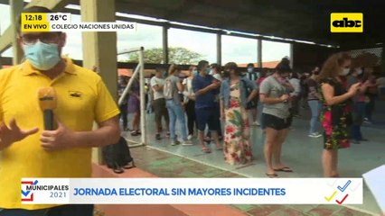 Jornada electoral sin mayores incidentes en el colegio Naciones Unidas