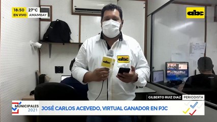 José Carlos Acevedo, virtual ganador en PJC