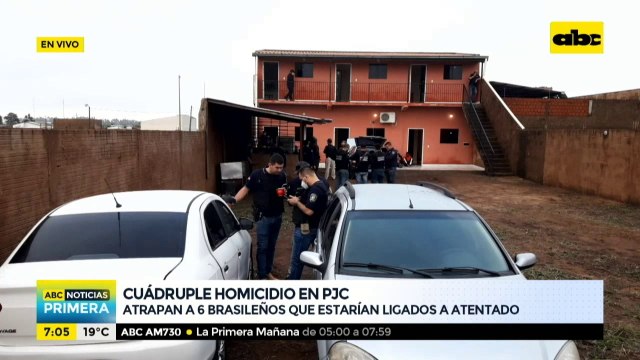 Detienen a 6 brasileños que estarían ligados a cuádruple homicidio en PJC