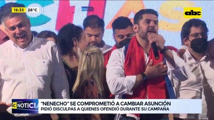 Nenecho se "compromete" a cambiar Asunción
